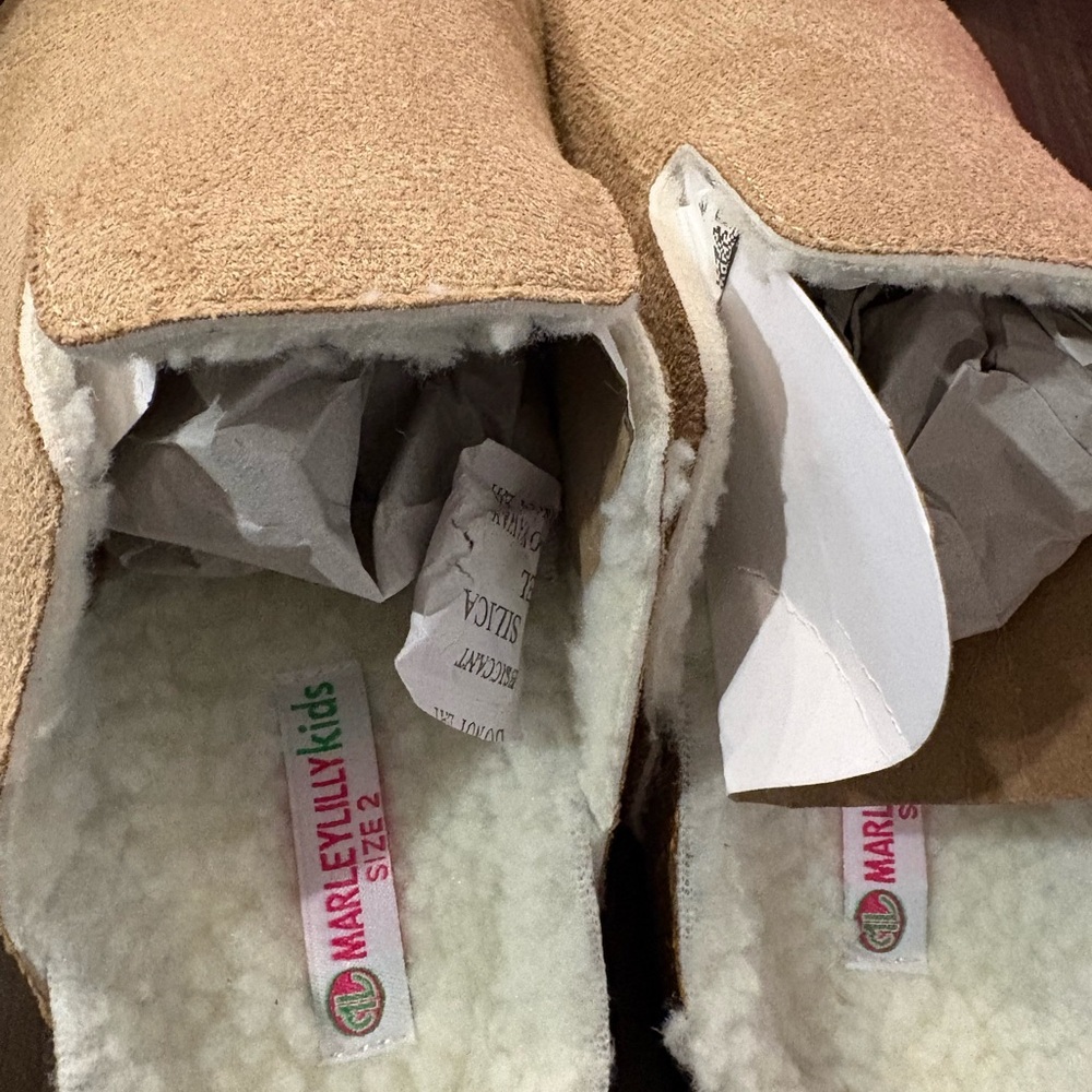 Kids Tan Mule Shoes